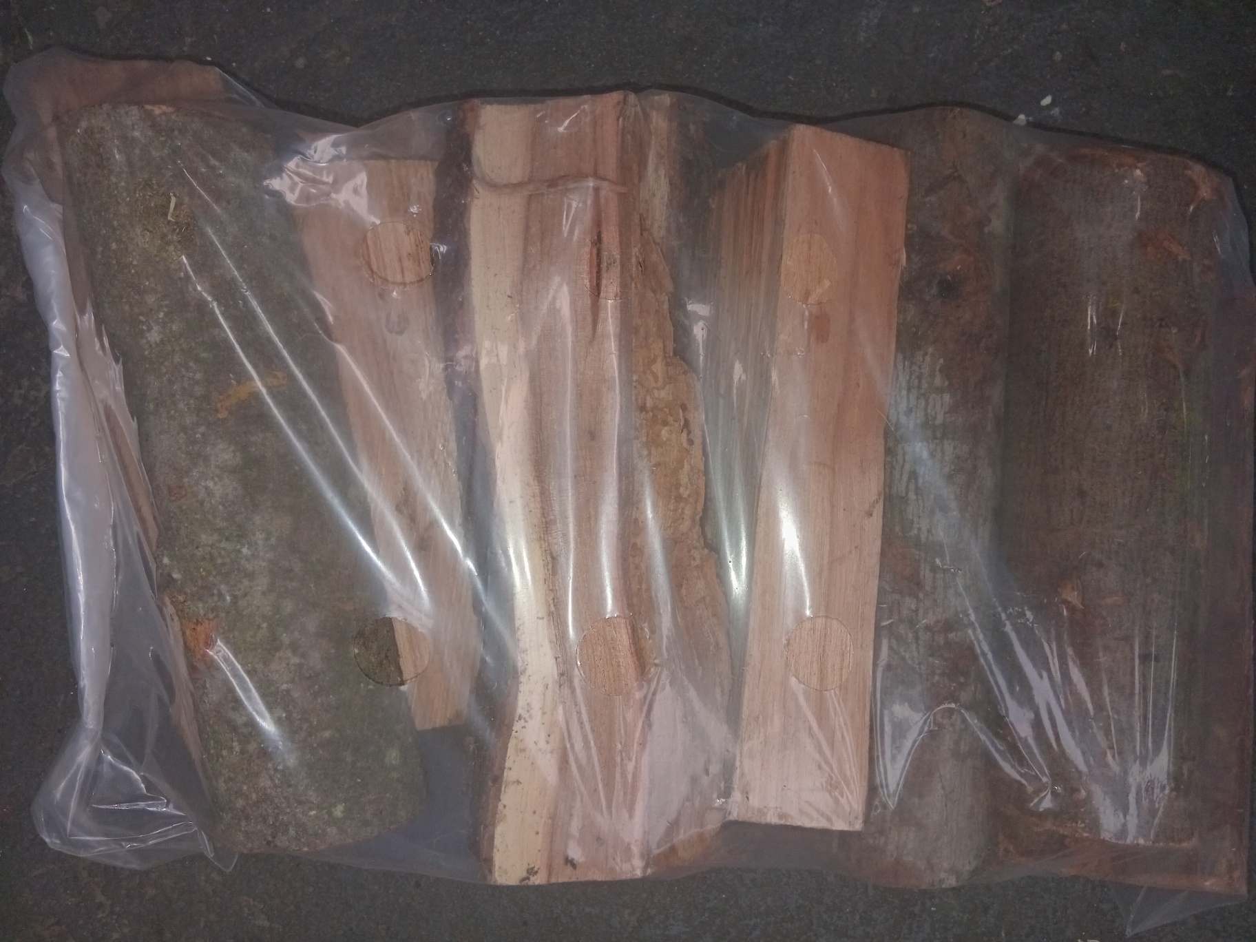 Bagged wood